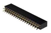 pbd 2x19 (pbd 38) (ds1023-2*19sf1) Гнезда в плату двухрядные,  шаг 2.54 мм. оптовые поставки компанией Восточный поток