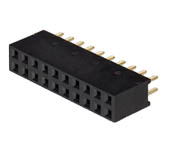 pbd 2x10 (pbd 20) (c2806-20bsth00r) Гнезда в плату двухрядные,  шаг 2.54 мм. оптовые поставки компанией Восточный поток